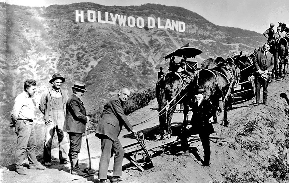 Hollywoodland, Hollywood, orígenes de Hollywood, comienzos del cine.